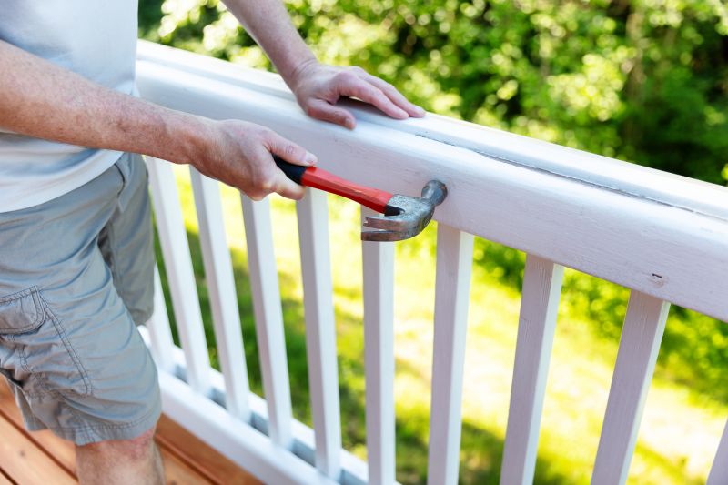 Wood Stair Railing Repair in Alpharetta, GA